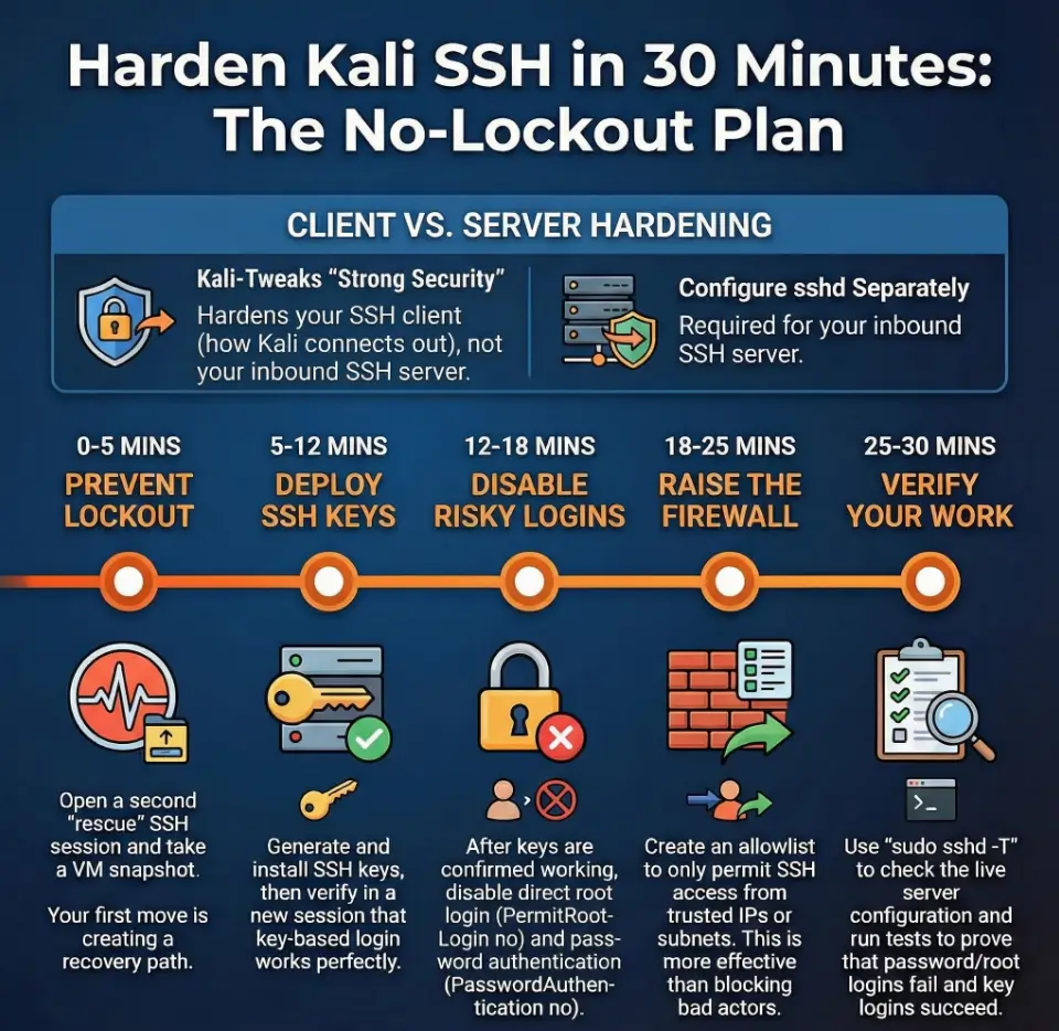 Kali SSH hardening