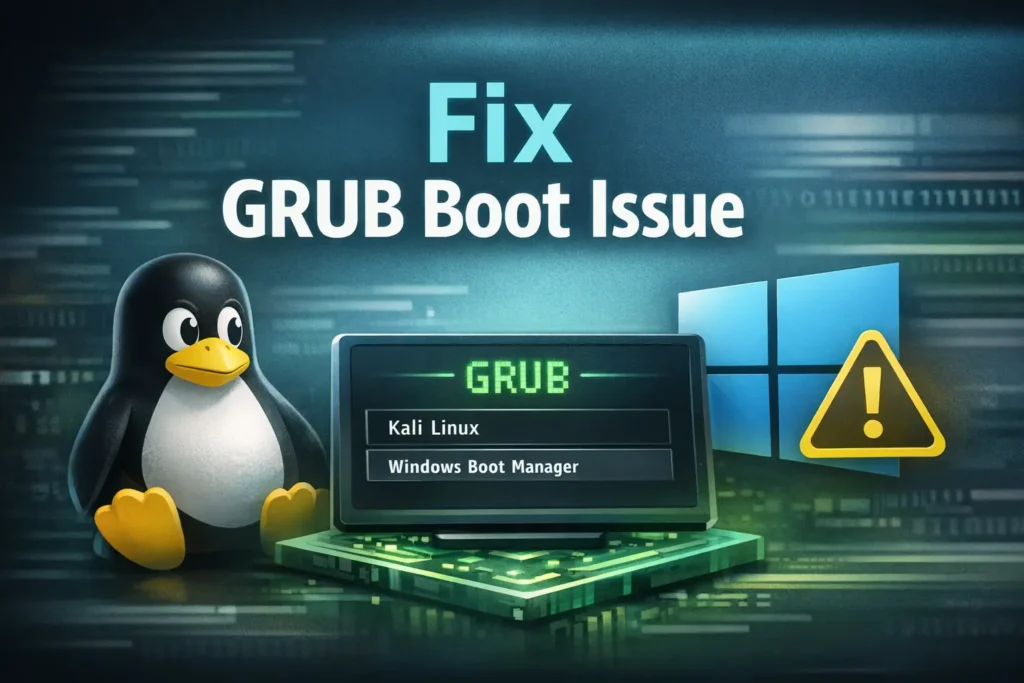 Kali dual boot GRUB fix