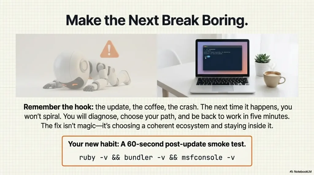 Kali msfconsole bundler ruby version mismatch fix