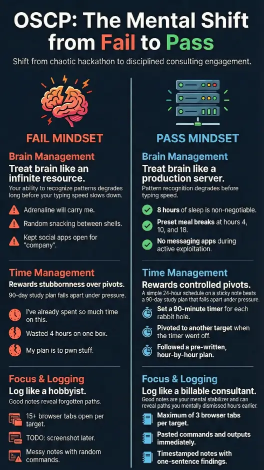 OSCP Exam Day Mental Checklist
