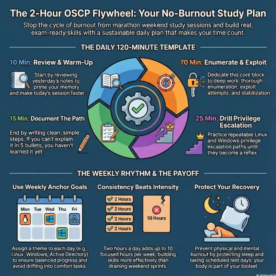 2-hour-a-day OSCP routine