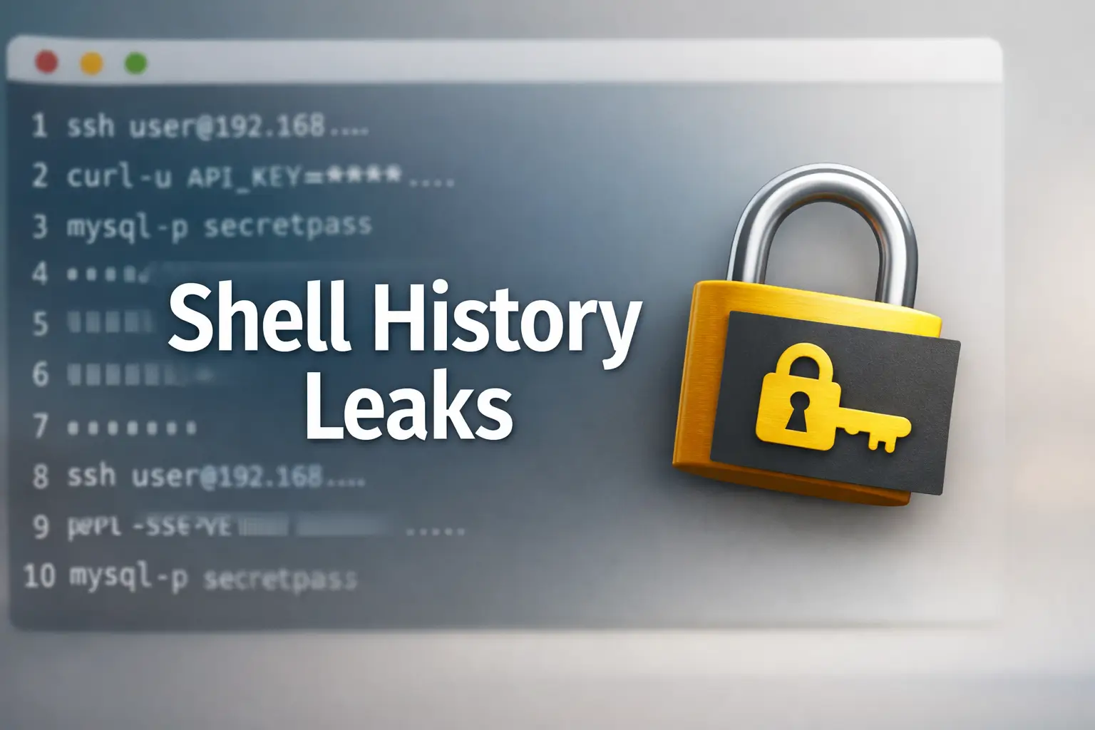 Bash and Zsh history leaks