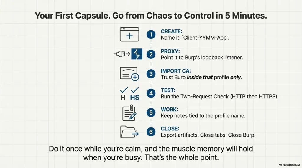 Burp external browser setup in Kali