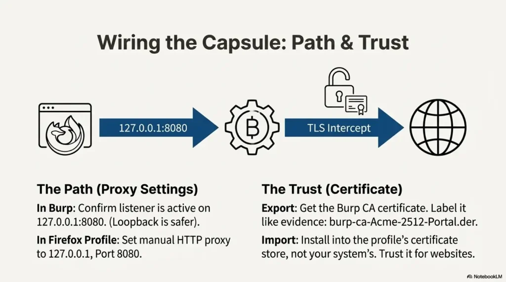 Burp external browser setup in Kali