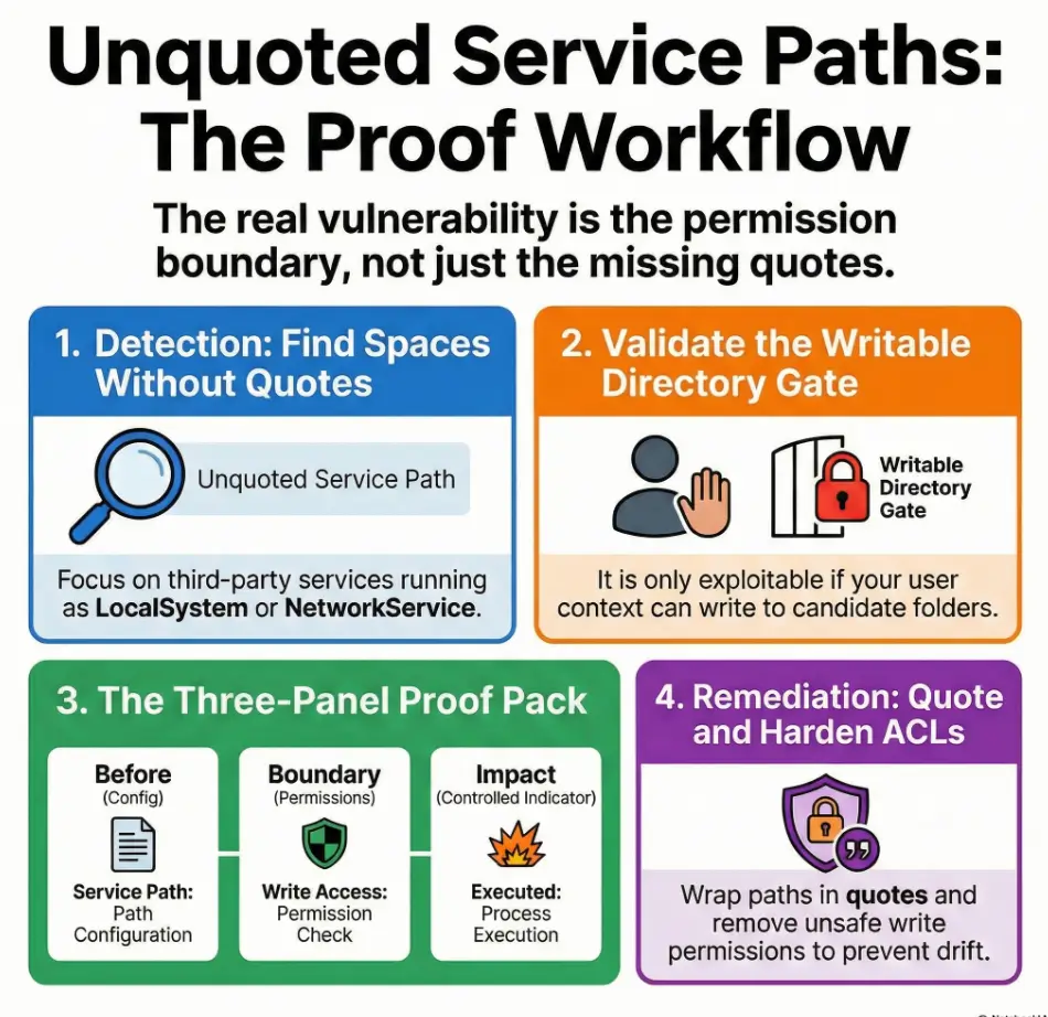 unquoted service path vulnerability