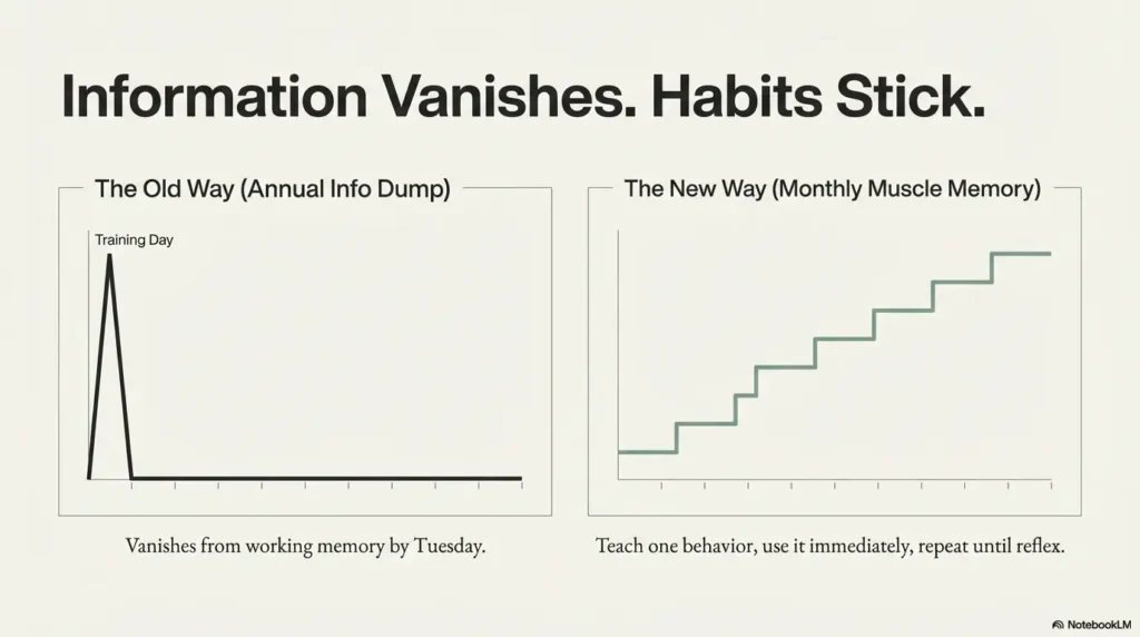 1 hour a month security training