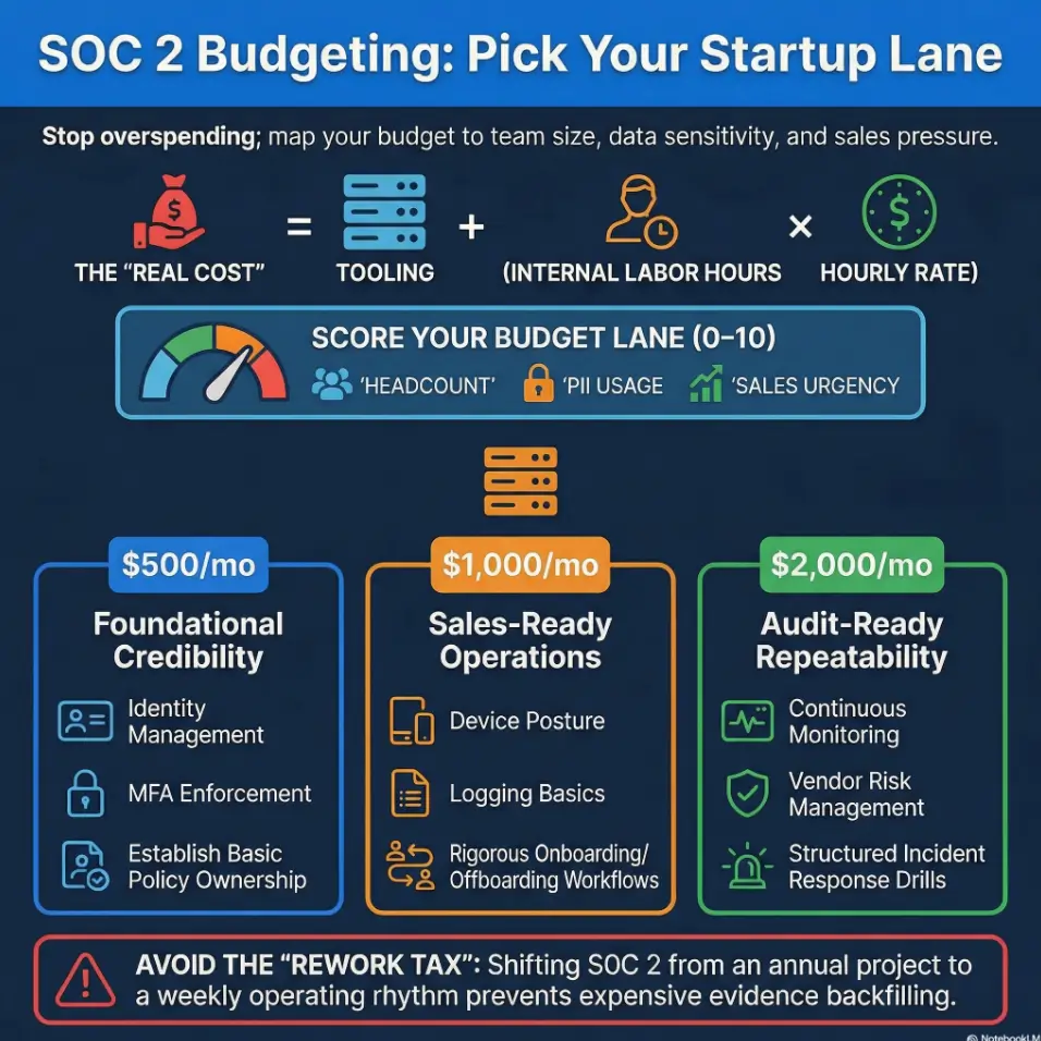 SOC 2 budget calculator