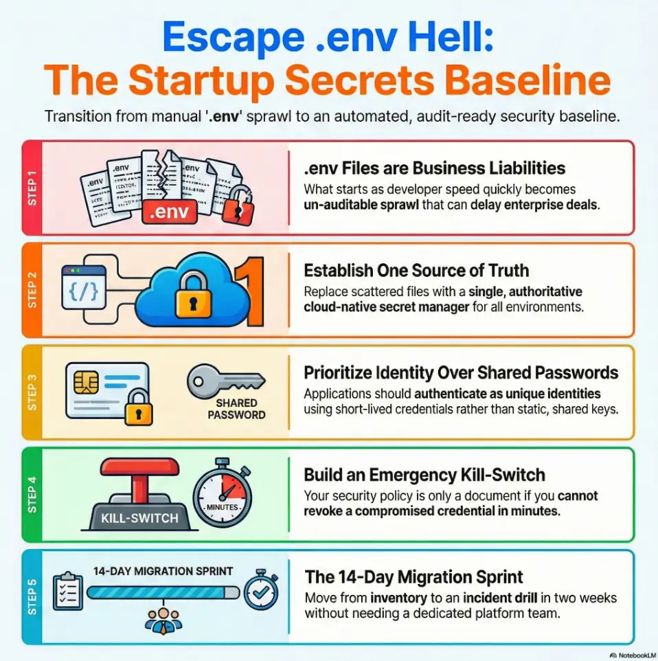 startup secrets management