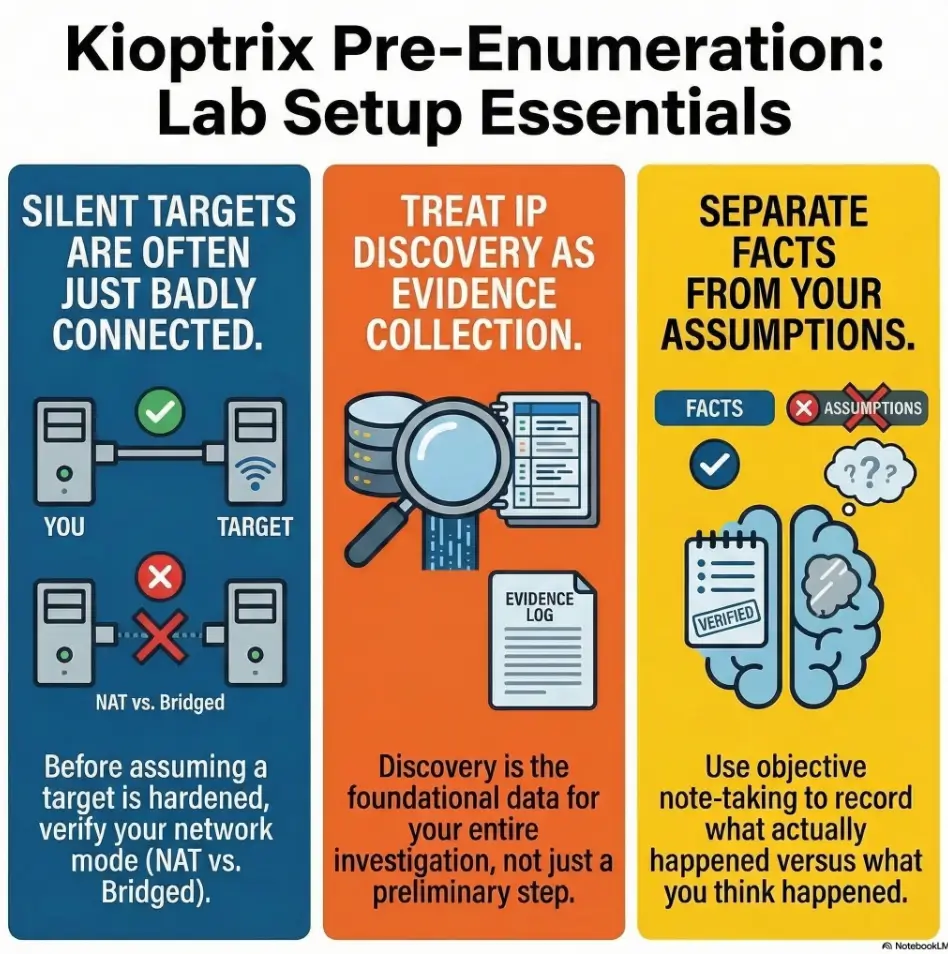Kioptrix Kali setup checklist