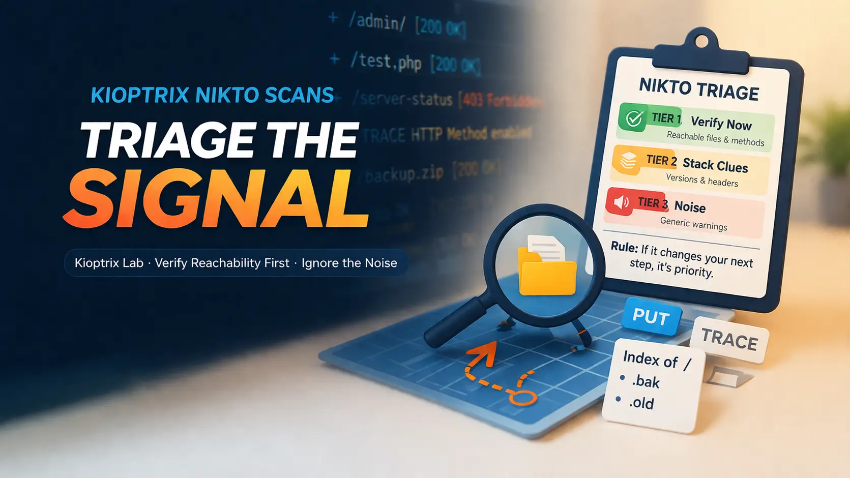 Kioptrix Nikto Scan Results