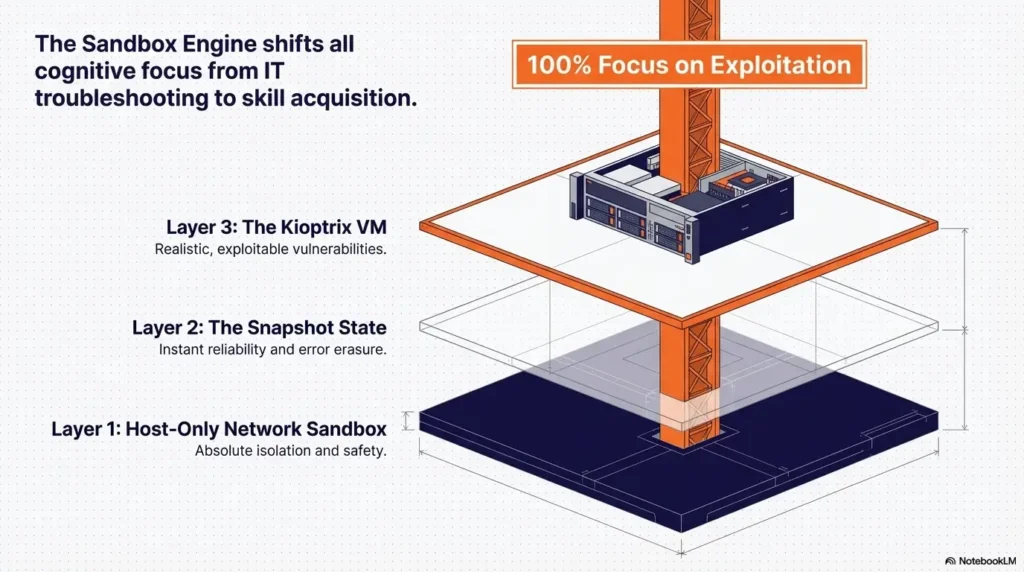 Kioptrix home lab network layout