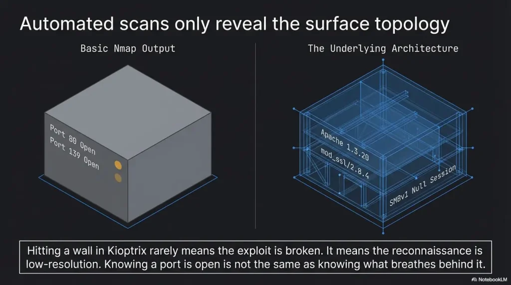 Kioptrix recon mistakes