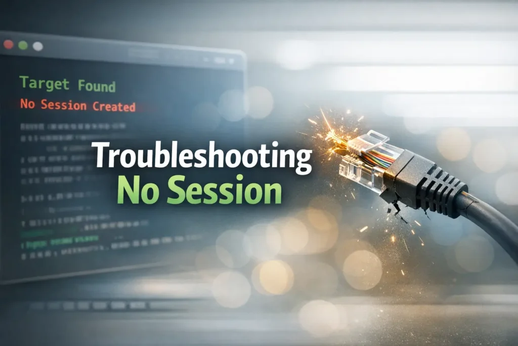 Metasploit target found but no session opens