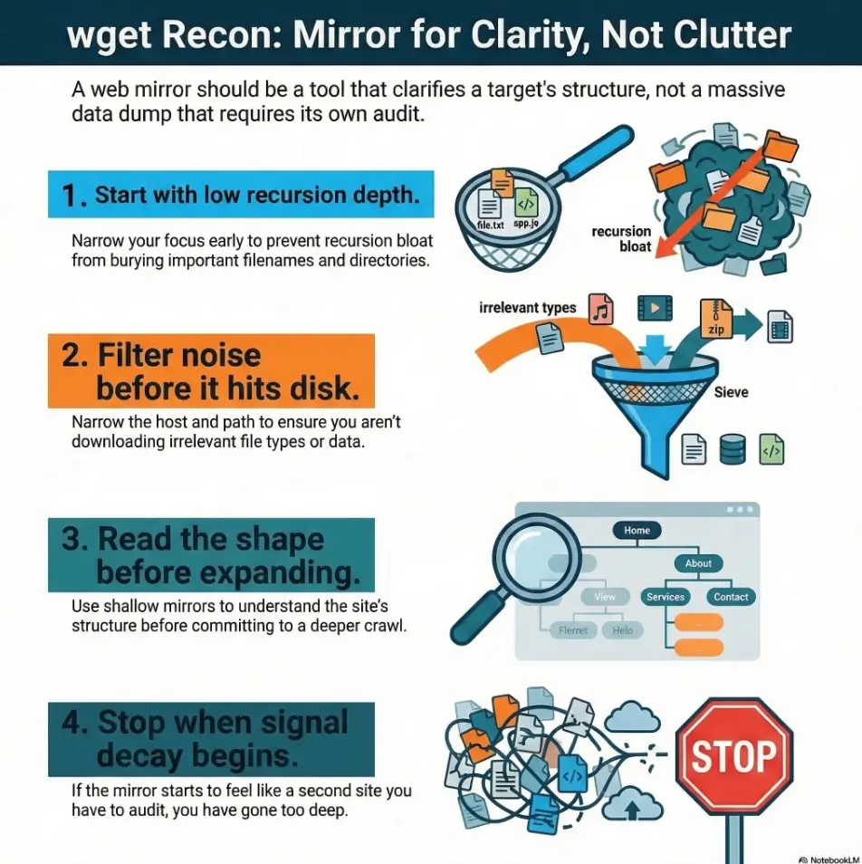 wget mirroring for recon