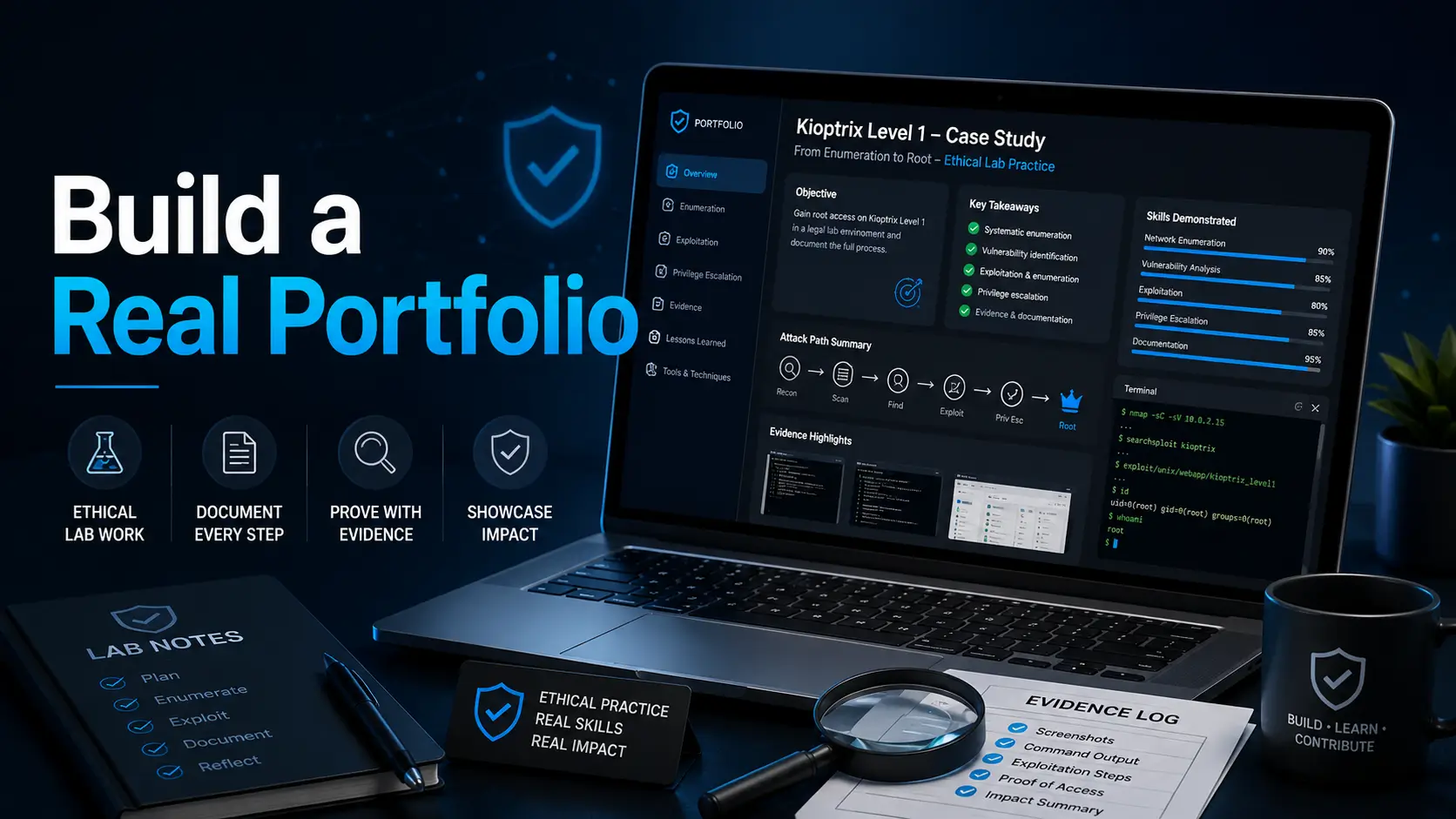 Kioptrix cybersecurity portfolio