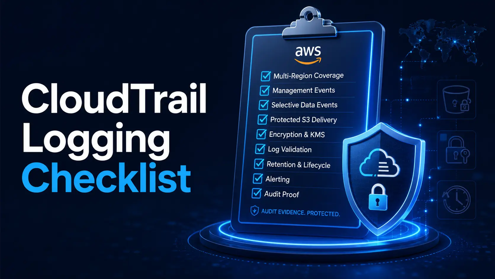 AWS CloudTrail logging checklist