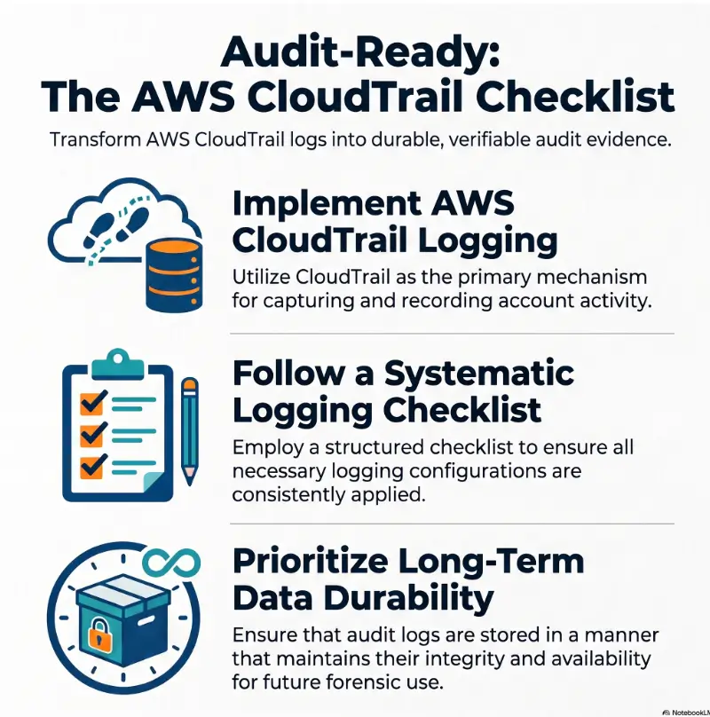 AWS CloudTrail logging checklist