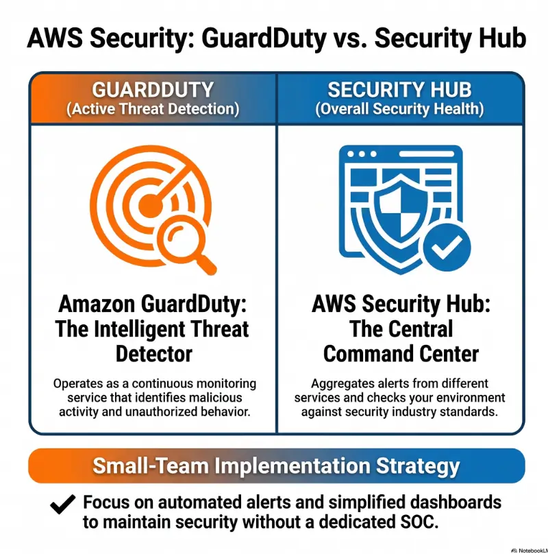 AWS Security Hub vs GuardDuty