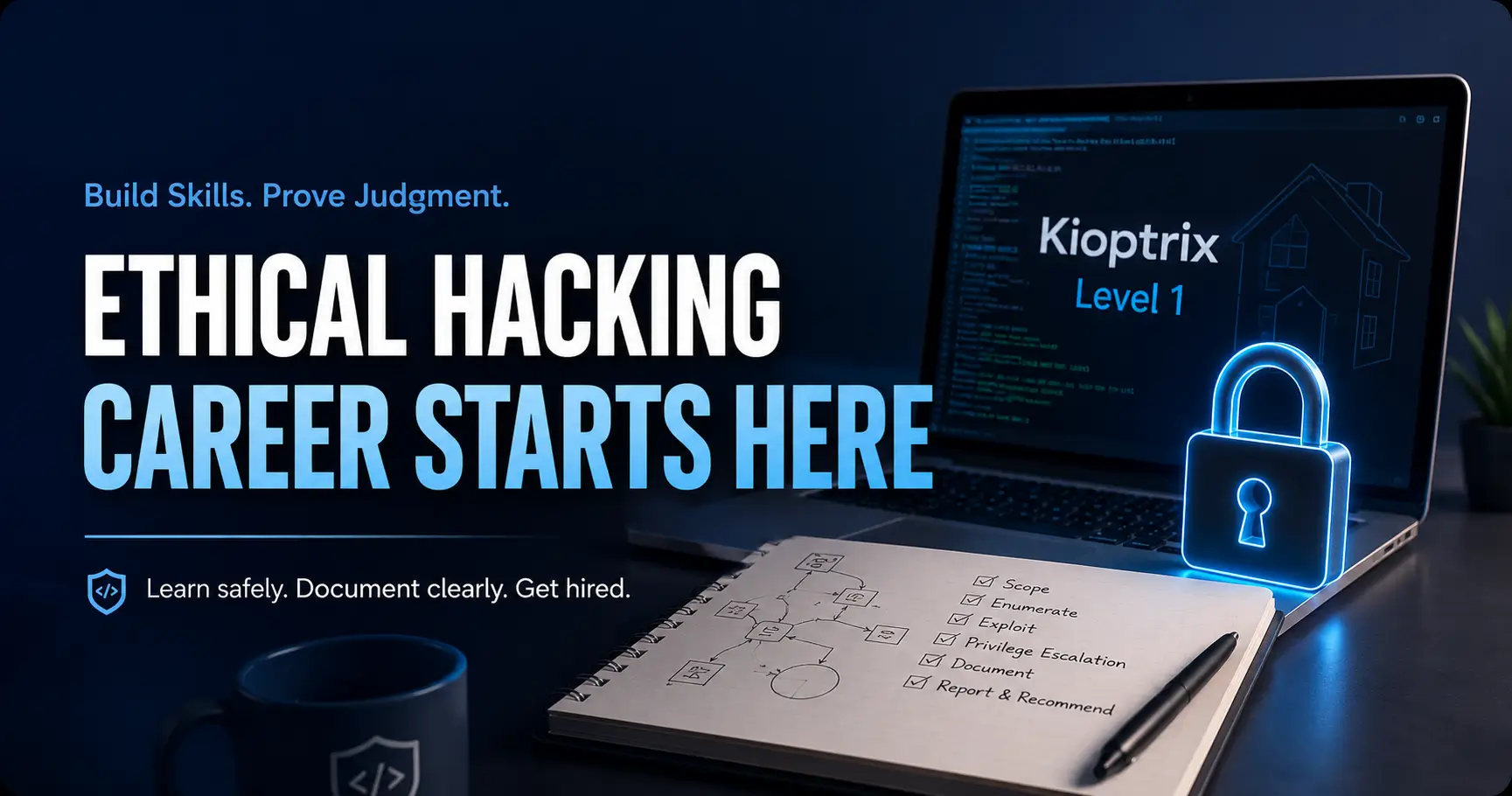 Kioptrix cybersecurity internship portfolio