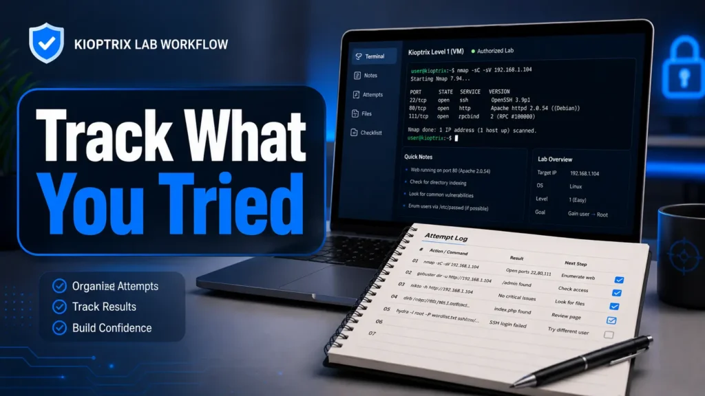 Kioptrix note-taking workflow