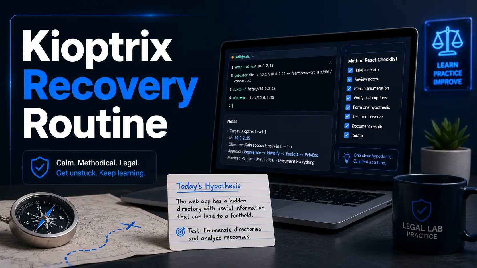 Kioptrix recovery routine
