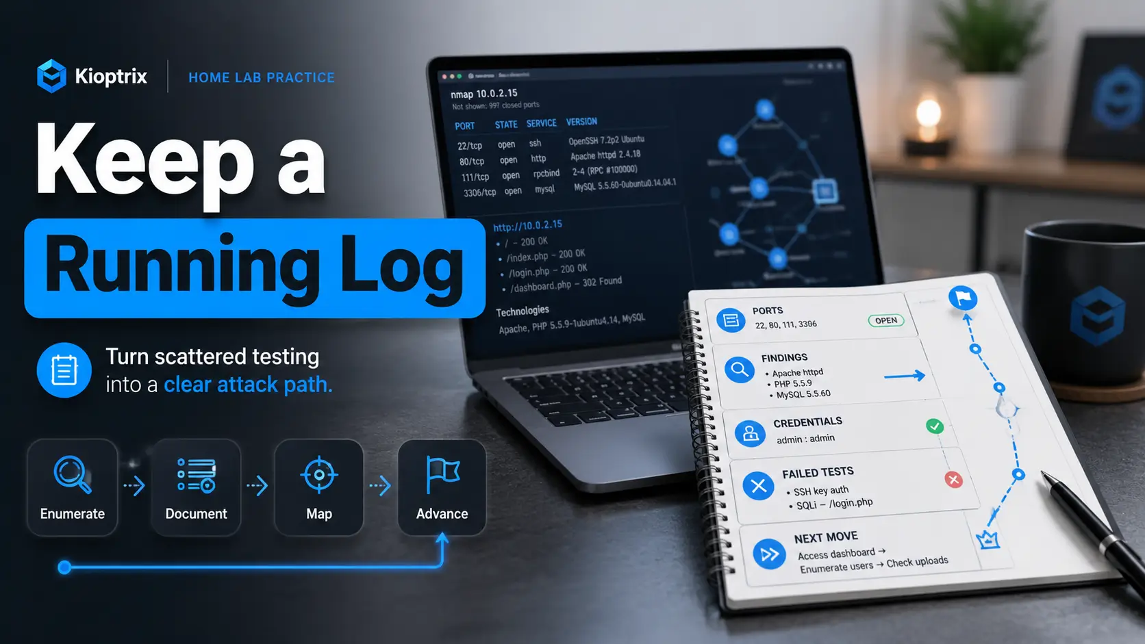 Kioptrix running log