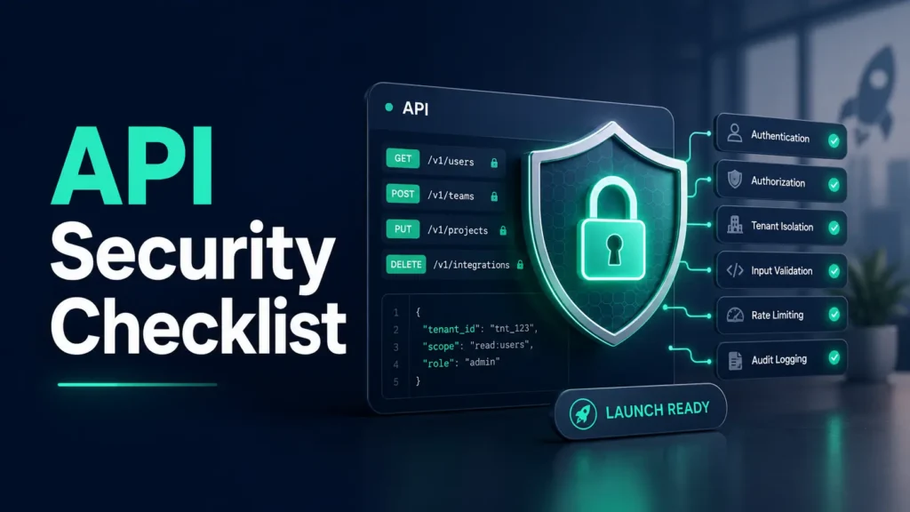 API security checklist for SaaS founders