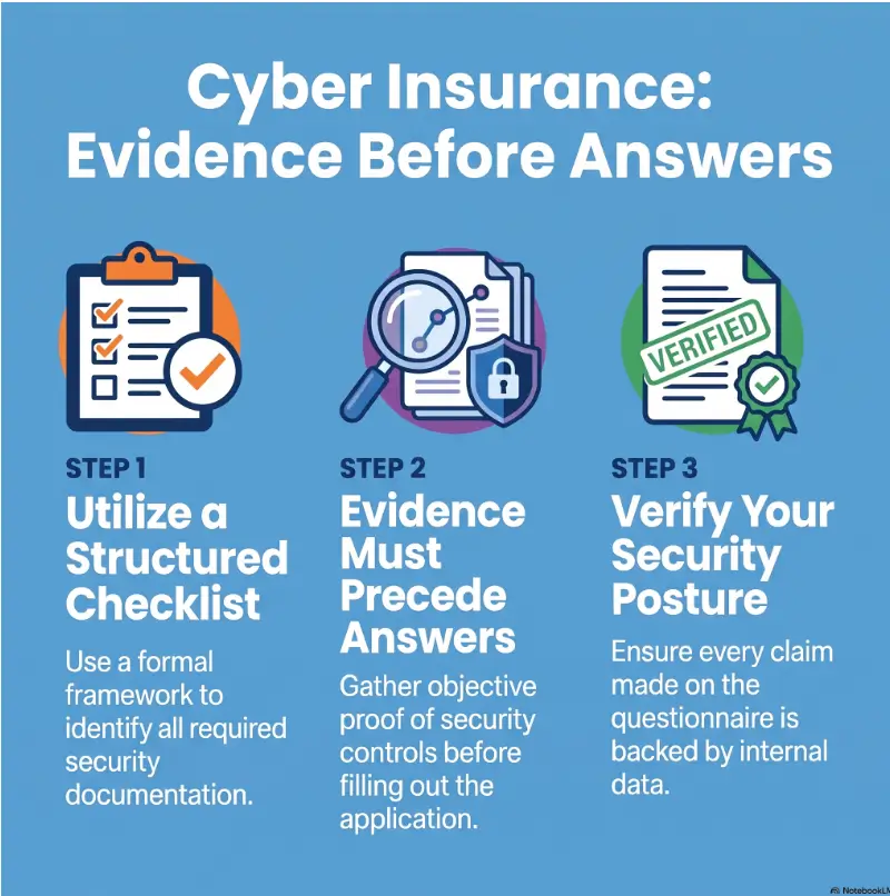 Cyber insurance questionnaire checklist