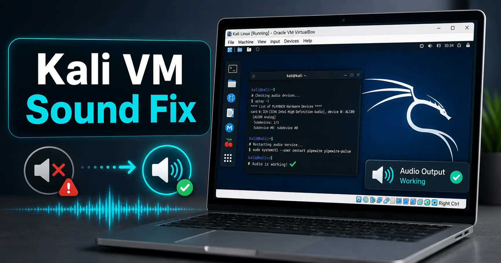 Kali VirtualBox no sound