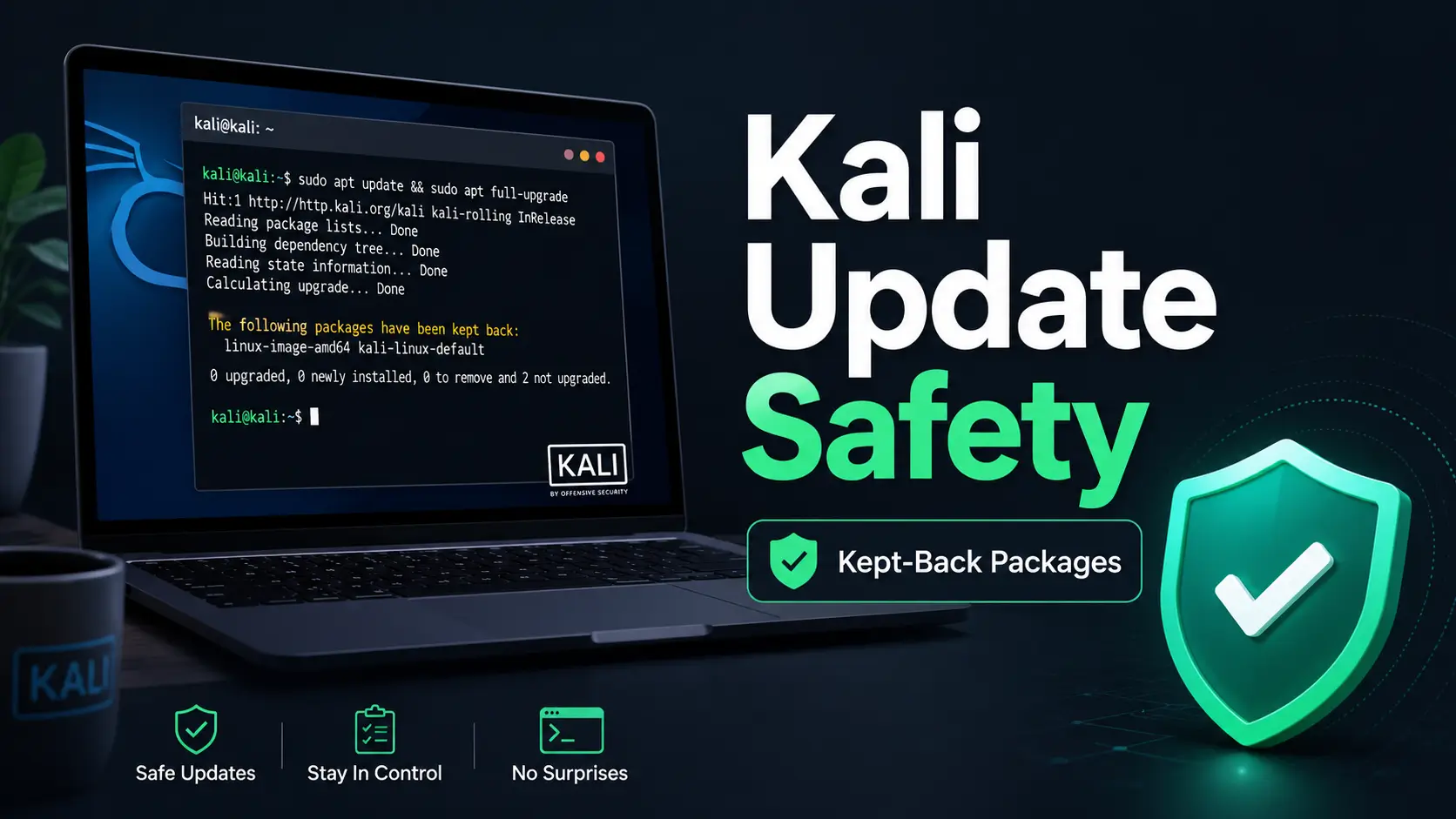 Kali packages kept back