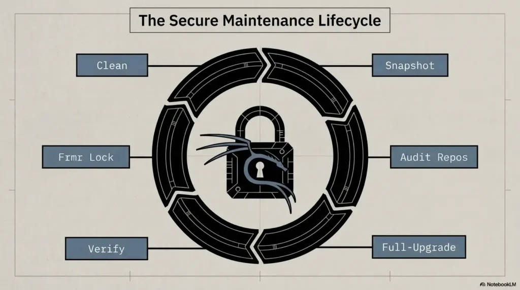 Kali packages kept back