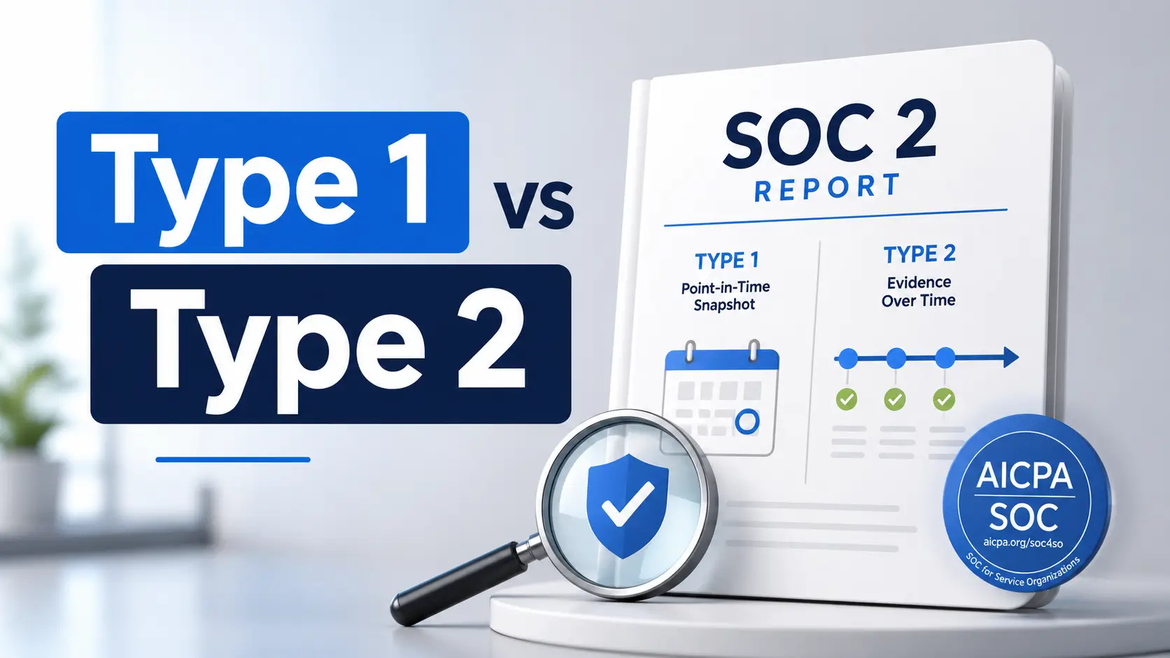 SOC 2 Type 1 vs Type 2
