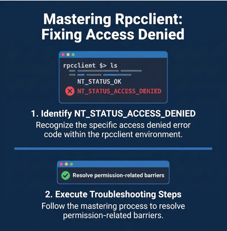 rpcclient NT_STATUS_ACCESS_DENIED