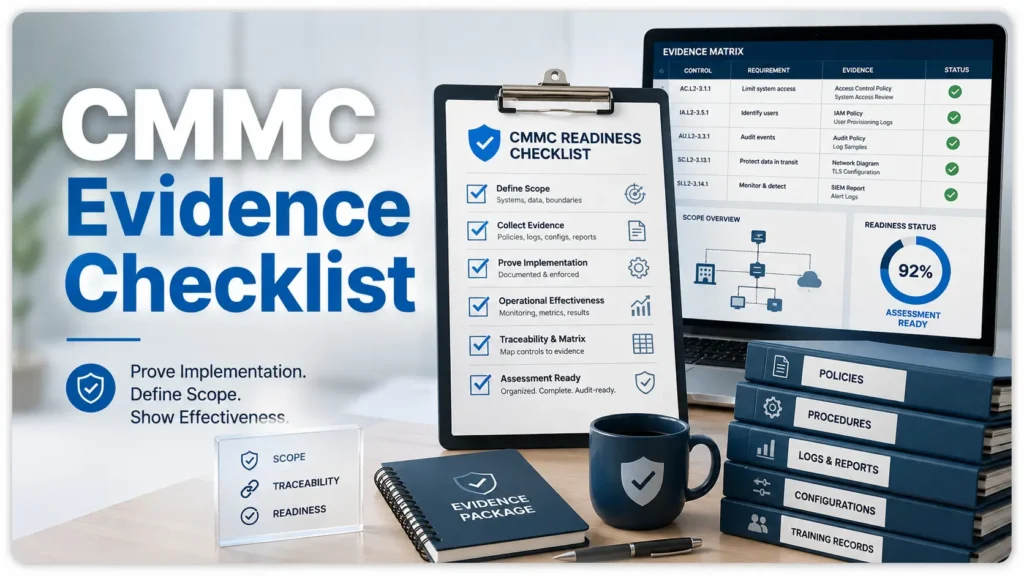 CMMC evidence collection checklist