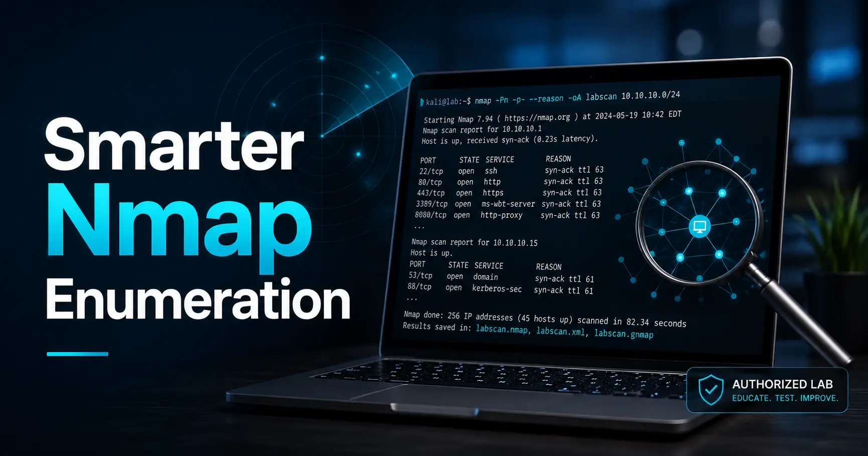 Nmap flags for enumeration