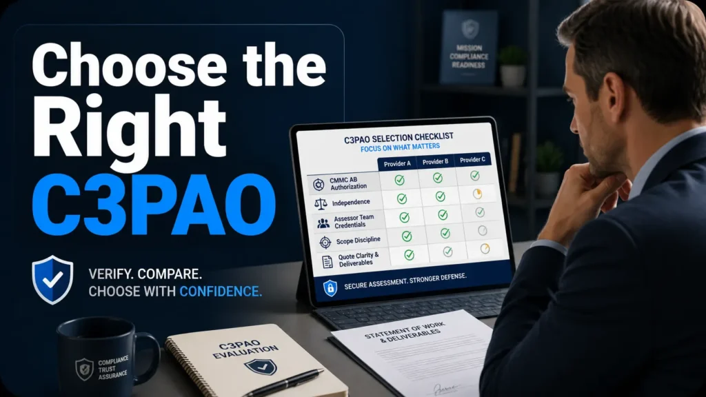 how to choose a CMMC C3PAO