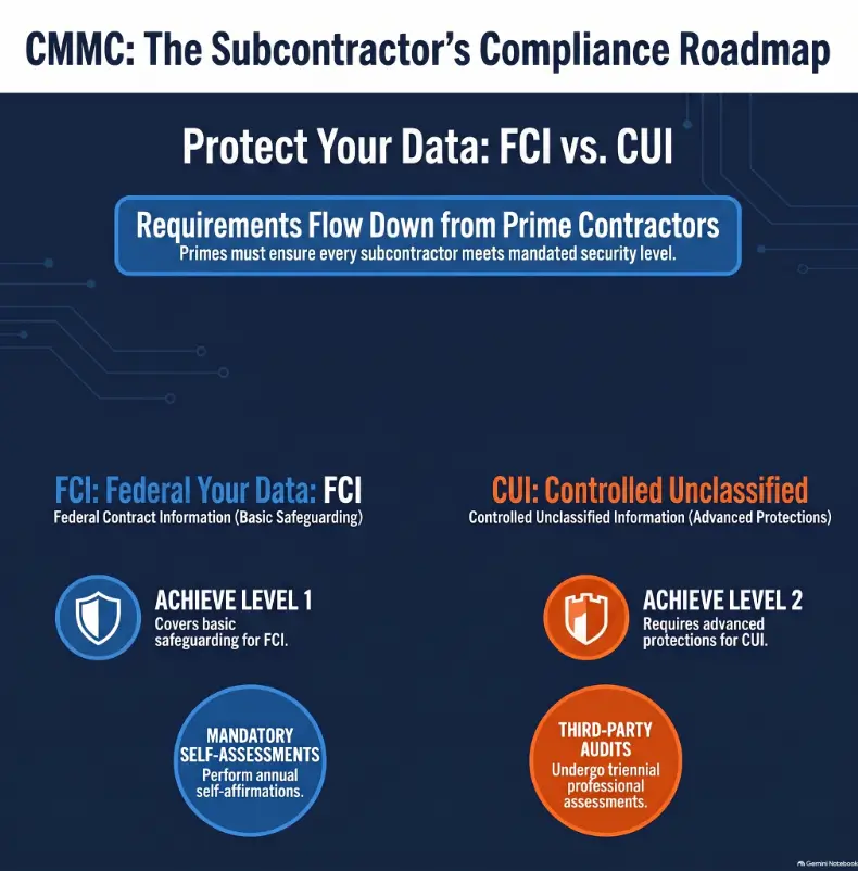 CMMC compliance for subcontractors