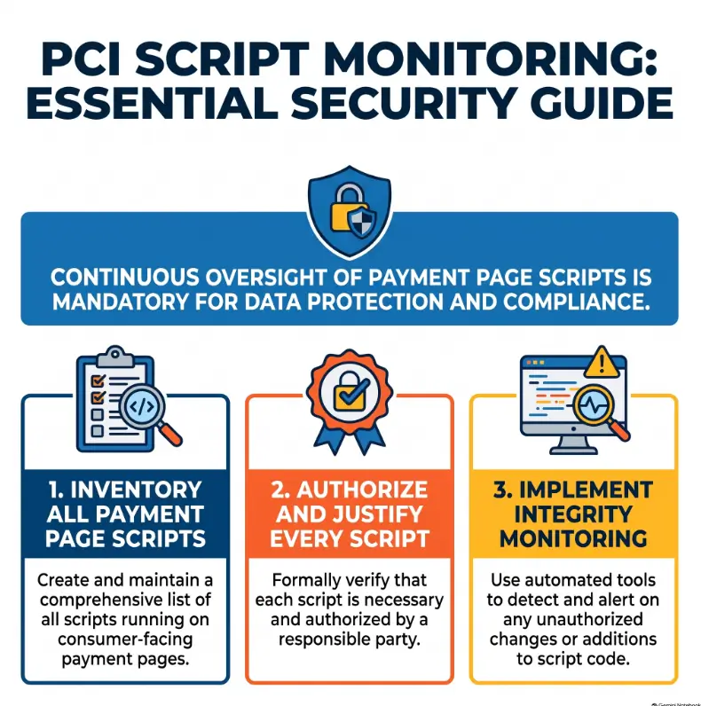 PCI DSS script monitoring tools